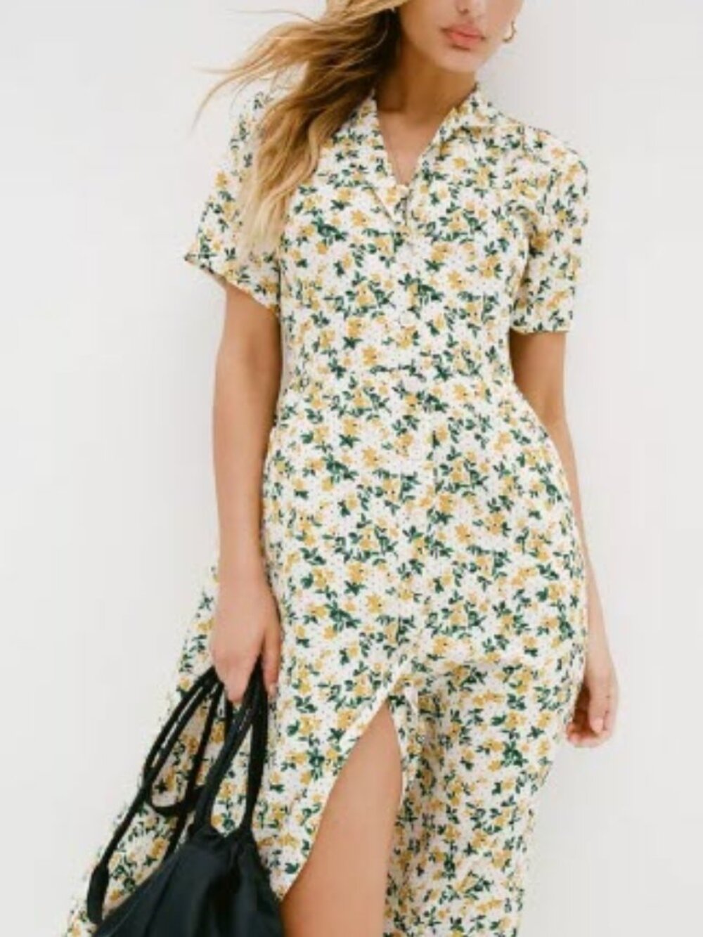 UO Mila Midi Shirt Dress